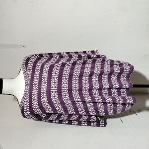 Vickie Wayne Purple & White Shirt Size 3X